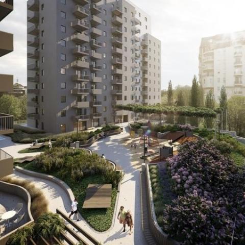 Panoramic view of the apartments