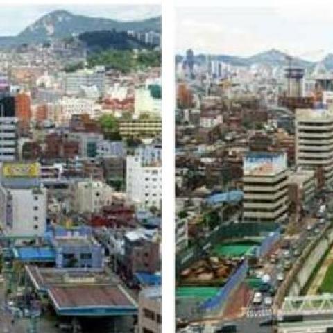 Cheonggyecheon Before and After