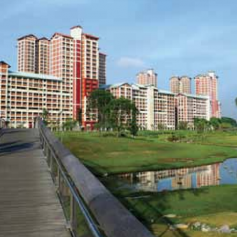 Bridge connecting two previously segregated residential areas