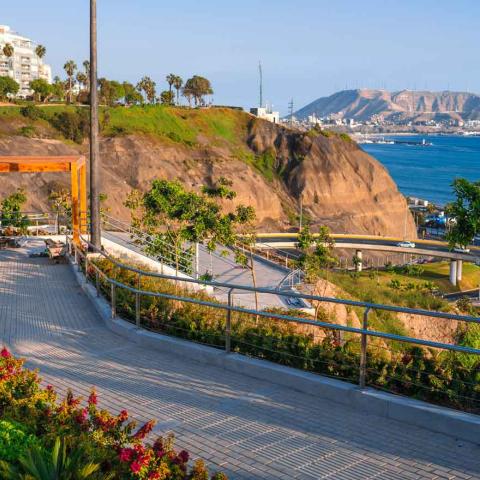 Picture of one of the trails of the Miraflores Park