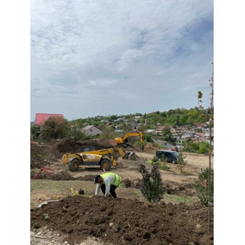 State of the construction of the park 