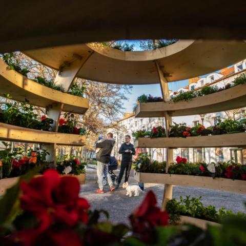 Spherical community garden in Gdansk