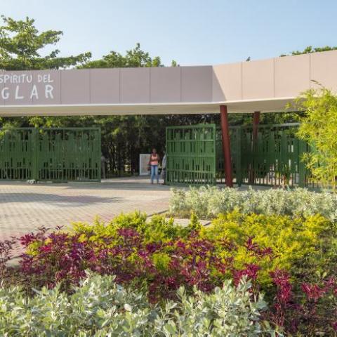 entrance of the park