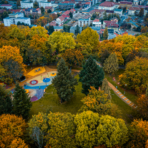 Birdseye-view of the project during the daylight 